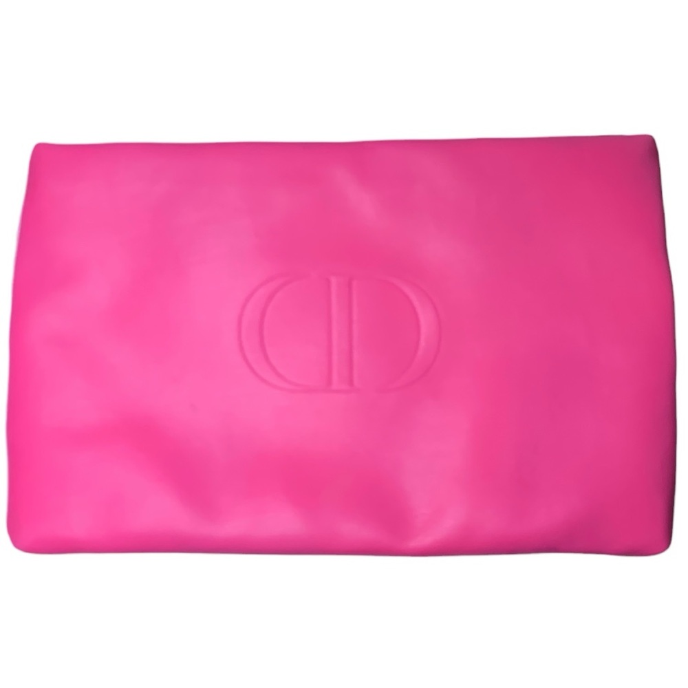 DIOR Vegan Leather Two tone red pink POUCH